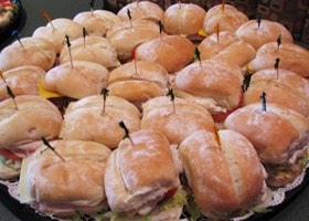 Rubino's Pizzeria Catered Sandwich Trays!